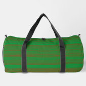 Grünbraune Streifen Duffle Bag (Rückseite)