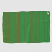 Grünbraune Streifen Golfhandtuch (Horizontal)