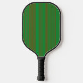 Grünbraune Streifen Pickleball Schläger (Rückseite)