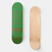 Grünbraune Streifen Skateboard (Vorderseite)