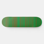 Grünbraune Streifen Skateboard (Horizontal)