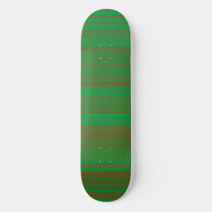Grünbraune Streifen Skateboard