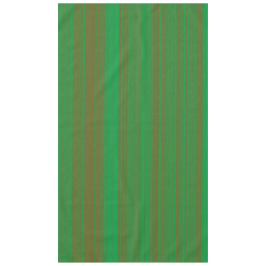 Grünbraune Streifen Tischdecke (Vorderseite)
