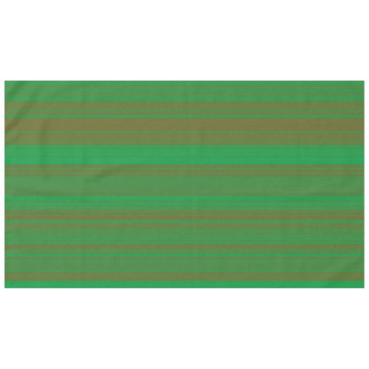 Grünbraune Streifen Tischdecke (Vorderseite (Horizontal))