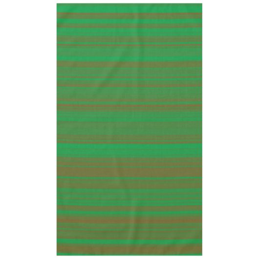 Grünbraune Streifen Tischdecke (Vorderseite)