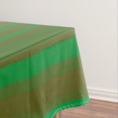 Grünbraune Streifen Tischdecke (Beispiel)