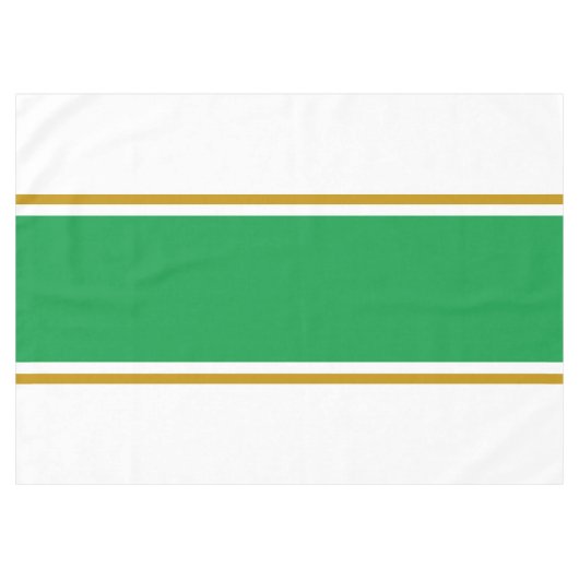 Grünbraune, weiße Streifen Tischdecke (Vorderseite (Horizontal))