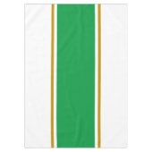 Grünbraune, weiße Streifen Tischdecke (Vorderseite)