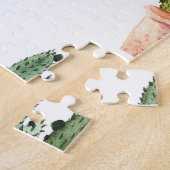 Grünbraunes Kaktusmuster Puzzle (Seite)