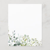 Grünbrunch und Bubbly Budget Einladungen (Rückseite)