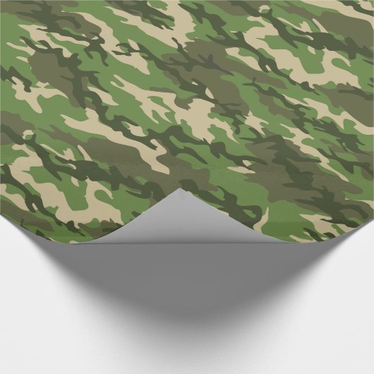 Grünbuch 2 Camouflage - Umpackpapier für Camouflag Geschenkpapier (Ecke)