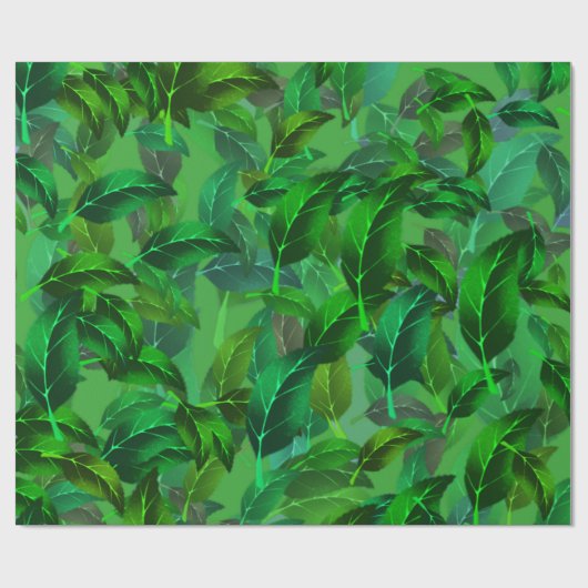 Grünbuch-Blätter Geschenkpapier (Flach)