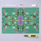 Grünbuch Blätter Lila Edelsteine-Tissue-Papier Seidenpapier (Handwerk)