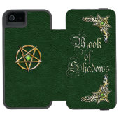 Grünbuch der Schatten Incipio iPhone Geldbeutel-Hülle (Folio Geöffnet)