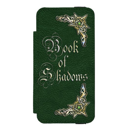 Grünbuch der Schatten Incipio iPhone Geldbeutel-Hülle (Folio Vorderseite)