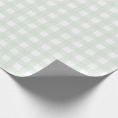 Grünbuch Gingham Wrapping Geschenkpapier (Ecke)