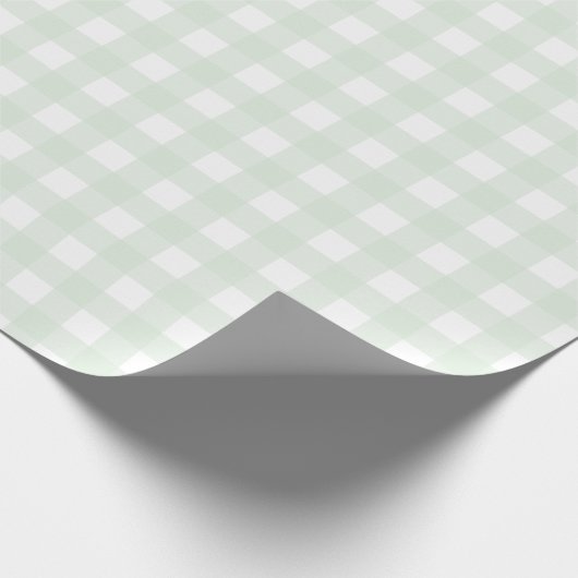 Grünbuch Gingham Wrapping Geschenkpapier (Ecke)