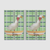 Grünbuch Karierte Ente Seidenpapier (Vorderseite)