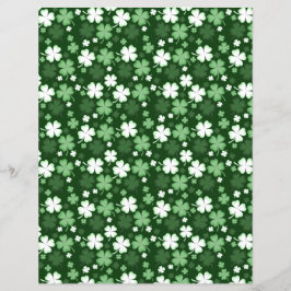 Grünbuch Kleeblatt, Scrapbook Paper zum St. Patric