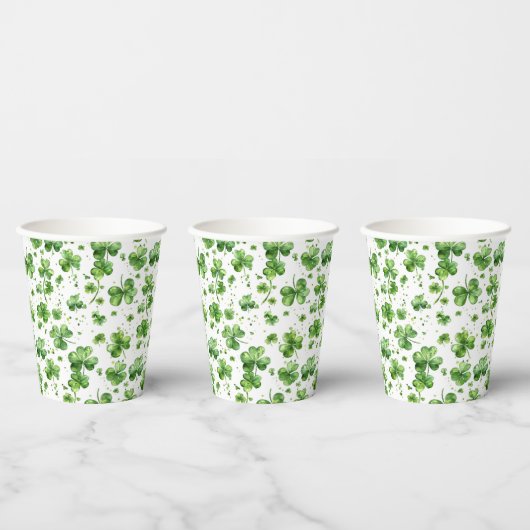 Grünbuch KleeblattParty Cups St Patricks Day Pappbecher (Multi)