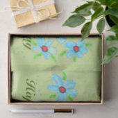 Grünbuch mit Blumenblättern Seidenpapier (Geschenk)