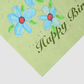 Grünbuch mit Blumenblättern Seidenpapier (Ausschnitt)