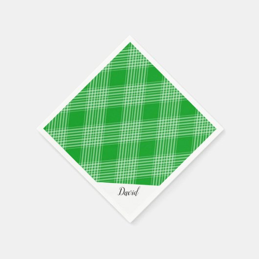 Grünbuch Napkins, Grünbuch Kariert Serviette (Ecke)