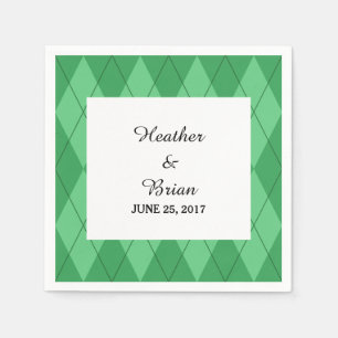 Grünbuch Raute Napkins Serviette