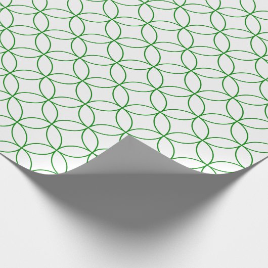 Grünbuch über das Wrapping Paper "White Overlappin Geschenkpapier (Ecke)