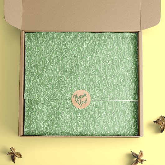 Grünbuch über tropische Bananen-Blätter Seidenpapier