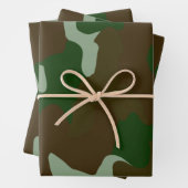 Grünbuch und BrownWrapping Paper für 3-Set-Camoufl Geschenkpapier Set (Beispiel)