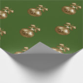 Grünbuch und Gold Geschenkpapier (Ecke)