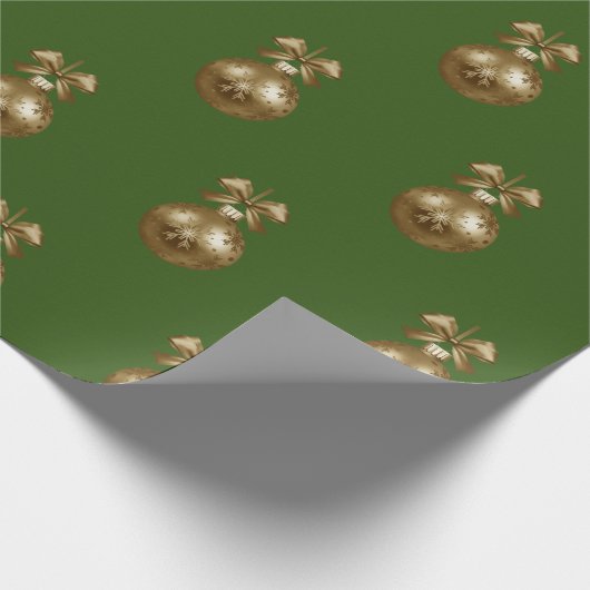 Grünbuch und Gold Geschenkpapier (Ecke)