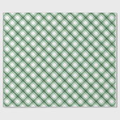 Grünbuch und Kariertes Weißbuch Geschenkpapier (Flach)