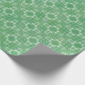 Grünbuch und Vintages Weißbuch Geschenkpapier (Ecke)