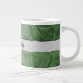 Grünbuch, zerbrochenes Papier, Ihr Name Jumbo-Tasse (Rechts)
