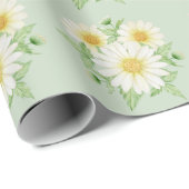 Grünbuch zu Daisy Wild Blume Geschenkpapier (Rolleneckpunkt)