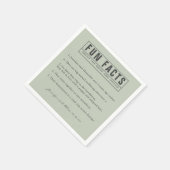 Grünbuch zu Eukalyptus: Braut und Groom Spaß Serviette (Ecke)