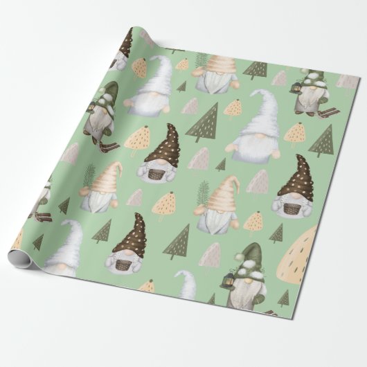 Grünbuch zu Wintergärten Geschenkpapier (Ungerollt)