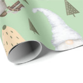 Grünbuch zu Wintergärten Geschenkpapier (Rolleneckpunkt)