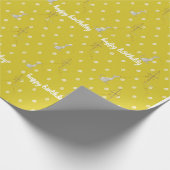 Grünbuch zum Geburtstag Geschenkpapier (Ecke)