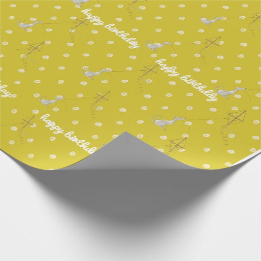 Grünbuch zum Geburtstag Geschenkpapier (Ecke)