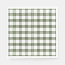 Grünbuch zum Karierten Grünbuch Napkins Serviette