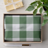 Grünbuch zum Muster von Gingham und Weißem Gingham Seidenpapier (Geschenk)