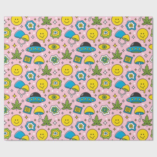 Grünbuch zur Alien Geschenkpapier (Flach)