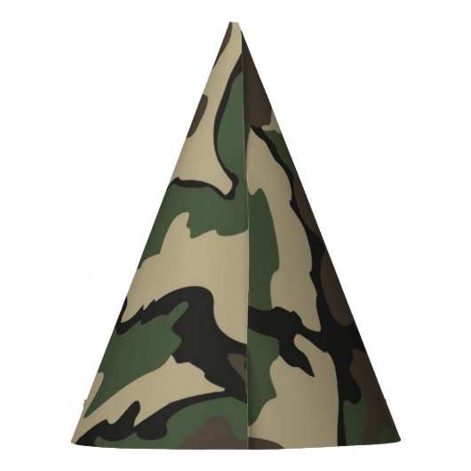 Grünbuch zur Camouflage Party Hass Partyhütchen (Rückseite)