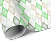 Grünbuch zur Raute Geschenkpapier (Rolleneckpunkt)