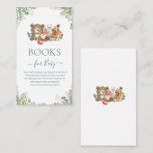 Grünbücher für Babydusche E Begleitkarte (Vorne/Hinten)