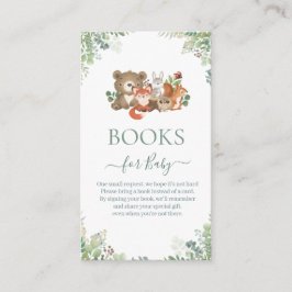 Grünbücher für Babydusche E Begleitkarte