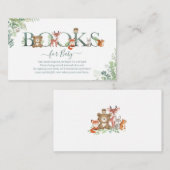 Grünbücher für Babydusche E Begleitkarte (Vorne/Hinten)